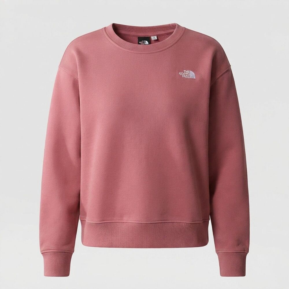 THE NORTH FACE Womens Dusty Rose Mauve Oversized Crewneck Sweatshirt M